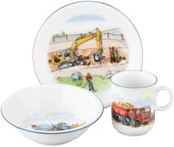 Seltmann Weiden Kinder-Set Compact 3-tlg. Auf Der Baustelle