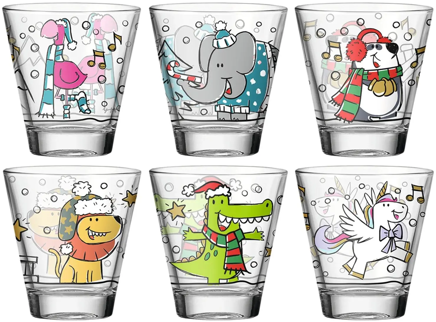 Leonardo Trinkglas BAMBINI 6 Stück Sortiert 215 Ml Natale 1 Leonardo Trinkglas BAMBINI 6 Stück Sortiert 215 Ml Natale