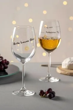 Leonardo Weinglas PRESENTE 460 Ml ′Gute Laune Glas′ -Geschirr boutique en ligne 221 044514 1 K