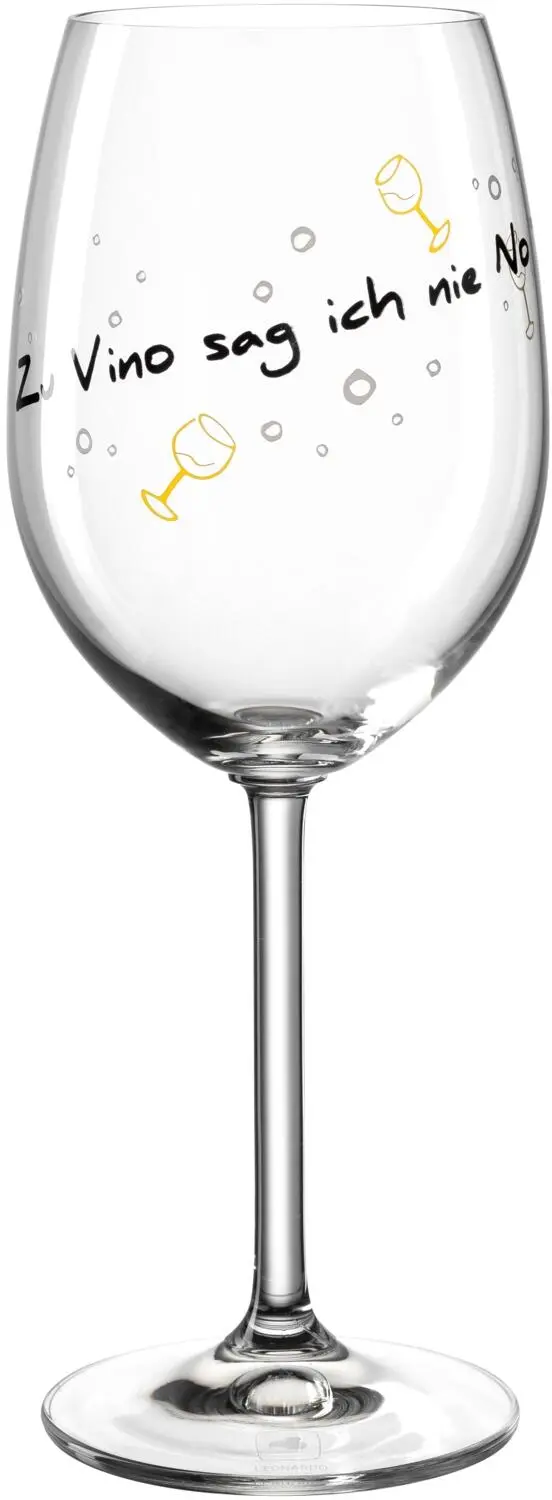Leonardo Weinglas PRESENTE 460 Ml ′Zu Vino Sag Ich Nie No′ 1 Leonardo Weinglas PRESENTE 460 Ml ′Zu Vino Sag Ich Nie No′