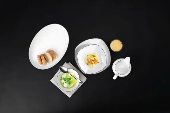 Seltmann Weiden Lido Black Line Speiseteller Flach Eckig 26 Cm 2 Seltmann Weiden Lido Black Line Speiseteller Flach Eckig 26 Cm – Bild 2