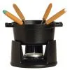 Staub Schoko Fondueset Aus Gusseisen In Schwarz