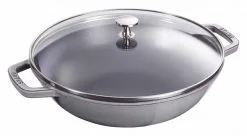 Staub Wok Aus Gusseisen In Graphitgrau, Klein