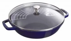Staub Wok Aus Gusseisen In Dunkelblau, Klein