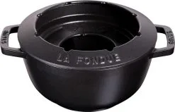 Staub Fondueset Aus Gusseisen In Schwarz -Geschirr boutique en ligne 40511972 3 neu l