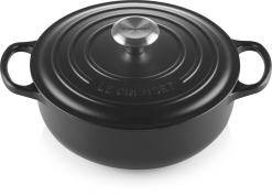 Le Creuset Sauteuse Signature Aus Gusseisen In Schwarz -Geschirr boutique en ligne LC 20200720 HL PS OS 21198240000430 002