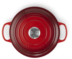 Le Creuset Sauteuse Signature Aus Gusseisen In Kirschrot -Geschirr boutique en ligne LC 20210312 HL PS OS 21198240602430 004
