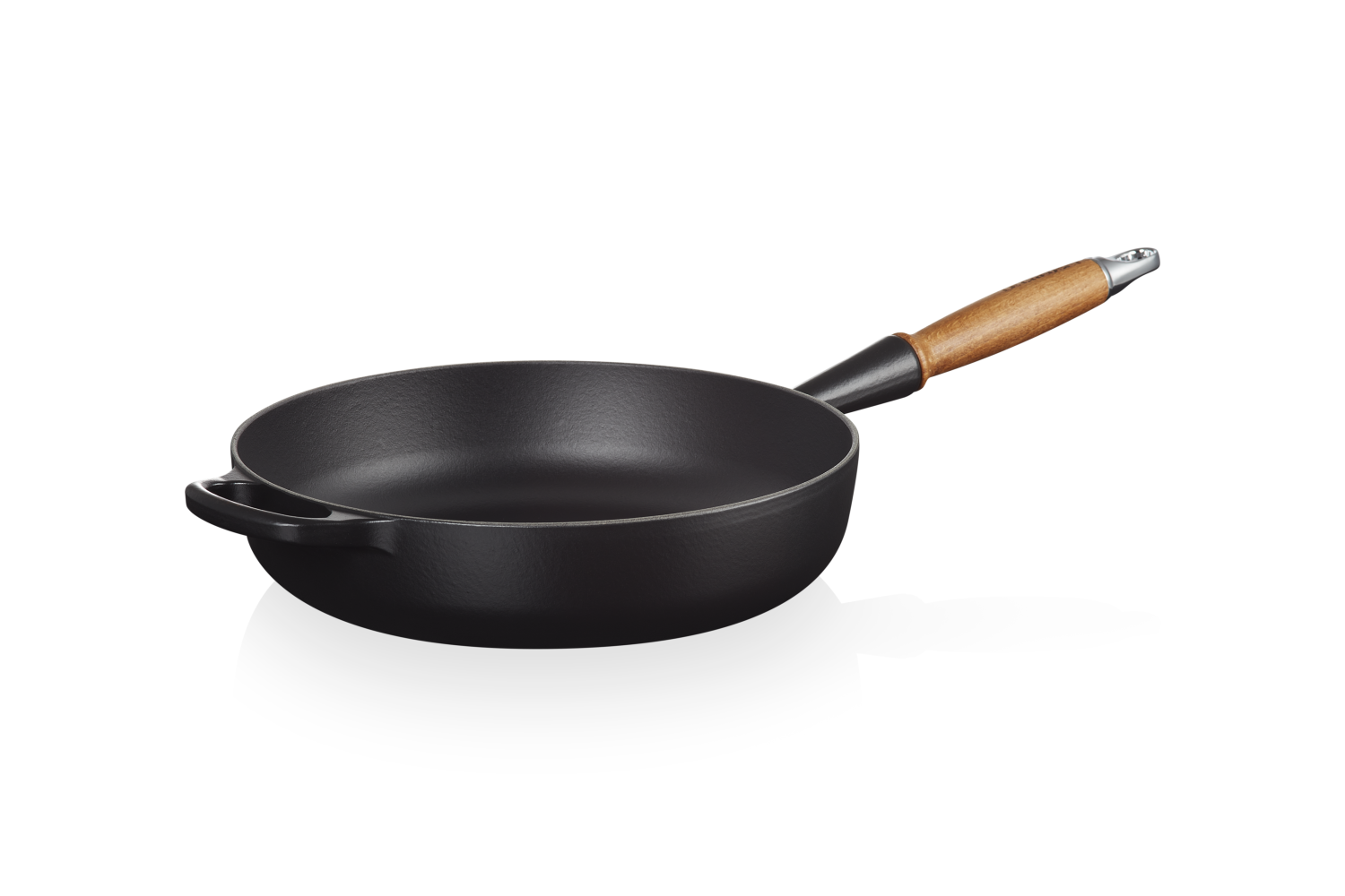 Le Creuset Sautépfanne Signature Aus Gusseisen Mit Holzgriff In Schwarz 2 Le Creuset Sautépfanne Signature Aus Gusseisen Mit Holzgriff In Schwarz – Bild 2