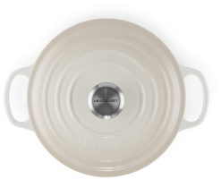 Le Creuset Sauteuse Signature Aus Gusseisen In Meringue