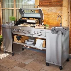Rösle BBQ-Island VIDERO G4-SK Vario+ (Edelstahl) -Geschirr boutique en ligne Roesle BBQ Island Videro g4sk Edelstahl5 1