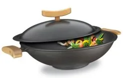 Spring Wok Aus Gusseisen, 6-teilig