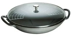 Staub Wok Aus Gusseisen Graphitgrau