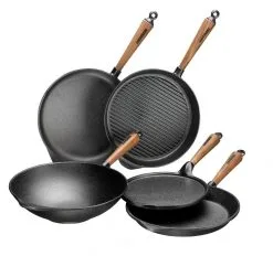 Skeppshult Grillpfanne Mit Walnussgriff, 25 Cm 7 Skeppshult Grillpfanne Mit Walnussgriff, 25 Cm -Geschirr boutique en ligne V Gruppbild 2 1 l 1