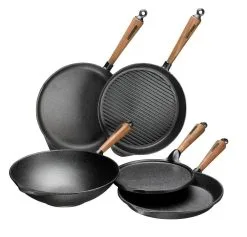 Skeppshult Bratpfanne Mit Walnussgriff, 24 Cm -Geschirr boutique en ligne V Gruppbild l